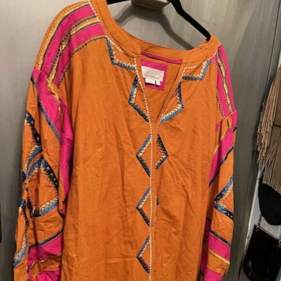 Anthropologie Retro Stasiana Embroidered Tunic Dress - Picture 8 of 16